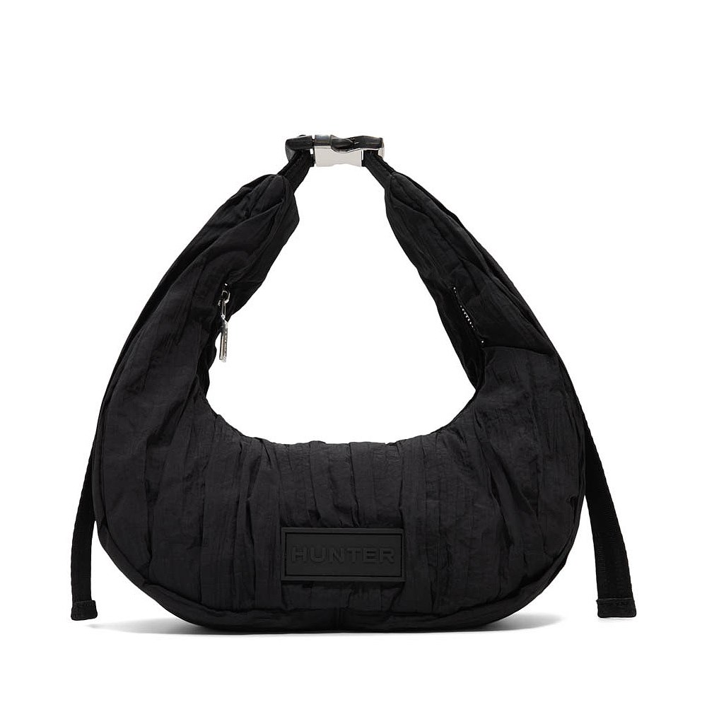 Hunter Mini Lune Ruched Shoulder Bag - Black