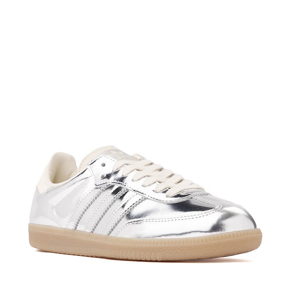 alternate view Womens adidas Samba OG Athletic Shoe - Silver Metallic / Silver Metallic / GumALT5
