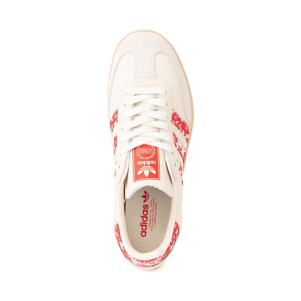 alternate view Womens adidas Samba OG Athletic Shoe - Off White / Pure Ruby / Distilled PinkALT2
