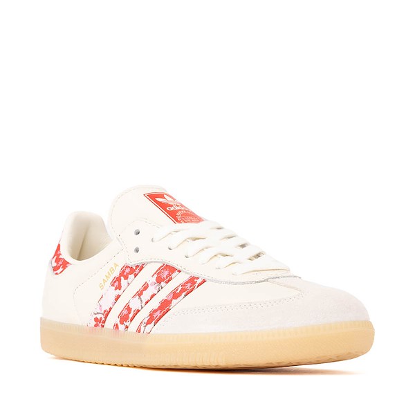 alternate view Womens adidas Samba OG Athletic Shoe - Off White / Pure Ruby / Distilled PinkALT5