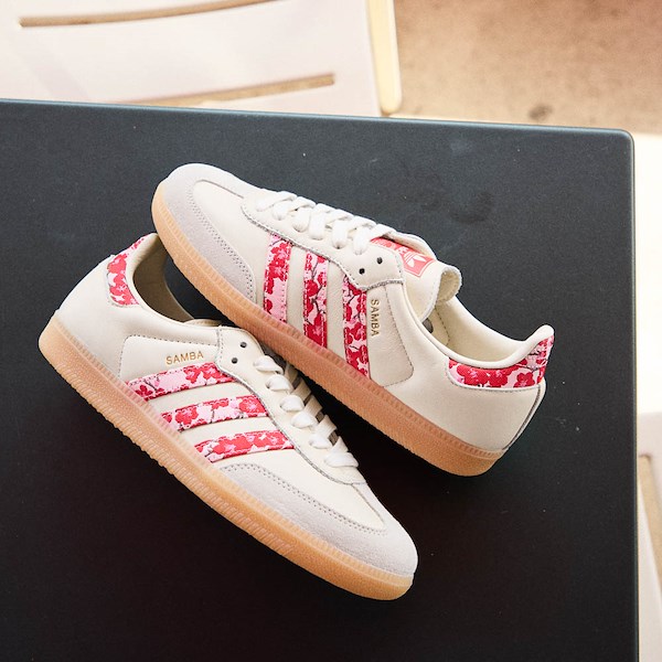 alternate view Womens adidas Samba OG Athletic Shoe - Off White / Pure Ruby / Distilled PinkHERO