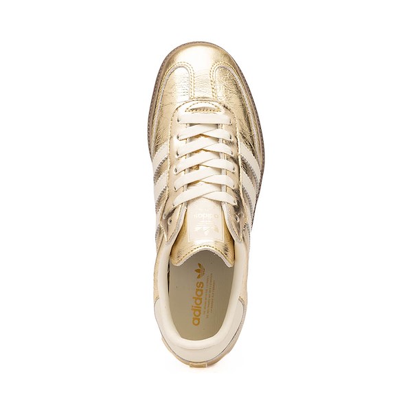 alternate view Womens adidas Samba OG Athletic Shoe - Gold Metallic / Off White / GumALT2