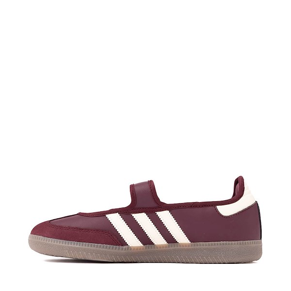 alternate view Womens adidas Samba Jane Athletic Shoe - Maroon / Cream White / Gold MetallicALT1