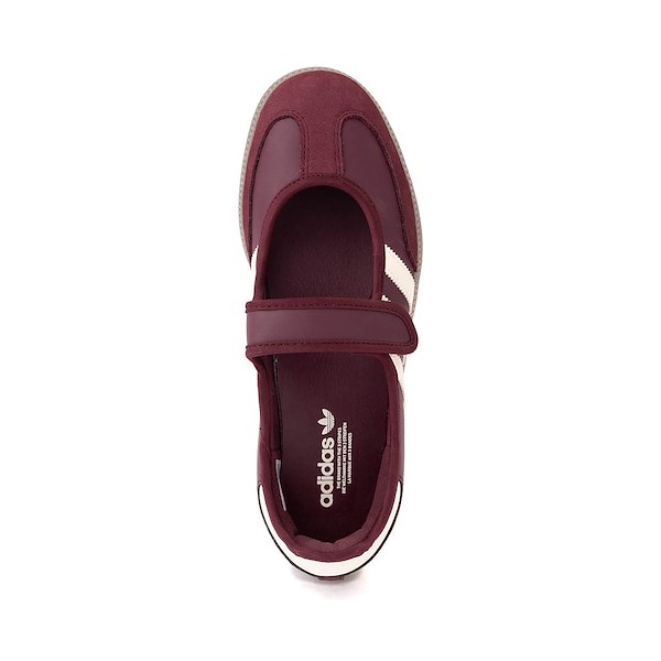 alternate view Womens adidas Samba Jane Athletic Shoe - Maroon / Cream White / Gold MetallicALT2