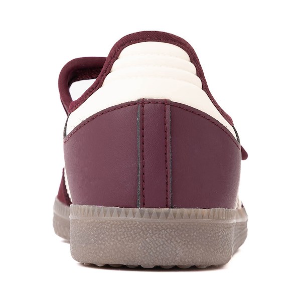 alternate view Womens adidas Samba Jane Athletic Shoe - Maroon / Cream White / Gold MetallicALT4