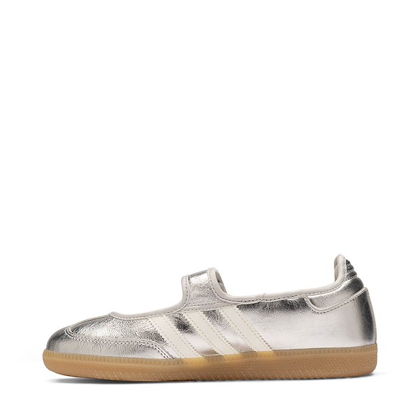 alternate view Womens adidas Samba Jane Athletic Shoe - Silver Metallic / Off White / GumALT1