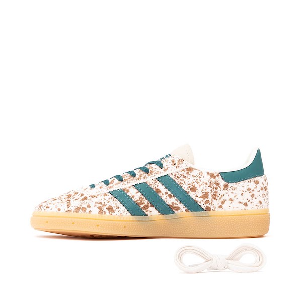 alternate view Womens adidas Handball Spezial Athletic Shoe - Off White / Rich Green / Dark BrownALT1