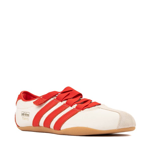 alternate view Womens adidas Tokyo MJ Shoe - Cream White / Red / Gold MetallicALT5