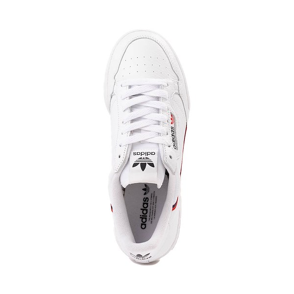 alternate view Mens adidas Continental 80 Athletic Shoe - Cloud White / Scarlet / Collegiate NavyALT2