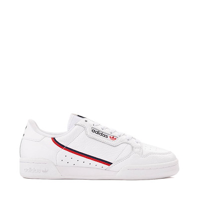 Main view of Mens adidas Continental 80 Athletic Shoe - Cloud White / Scarlet / Collegiate Navy