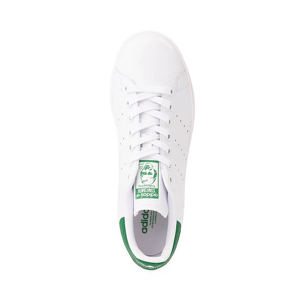 alternate view Womens adidas Stan Smith Athletic Shoe - Cloud White / Cloud White / GreenALT2