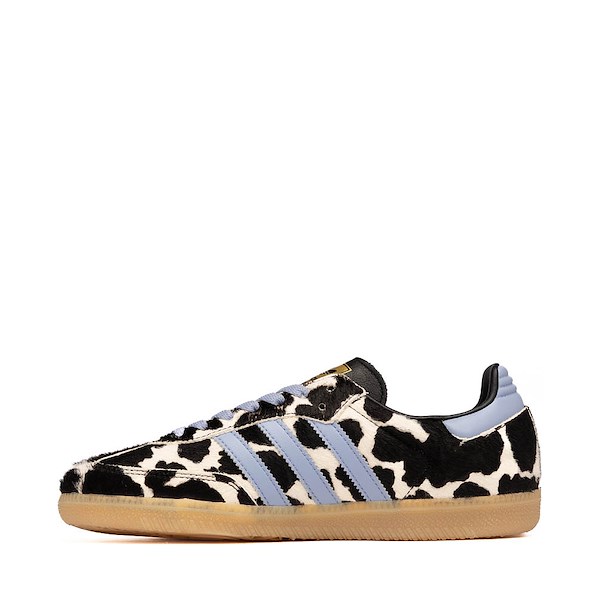alternate view Womens adidas Samba OG Long Tongue Athletic Shoe - Chalk Blue / Core Black / Core BlackALT1