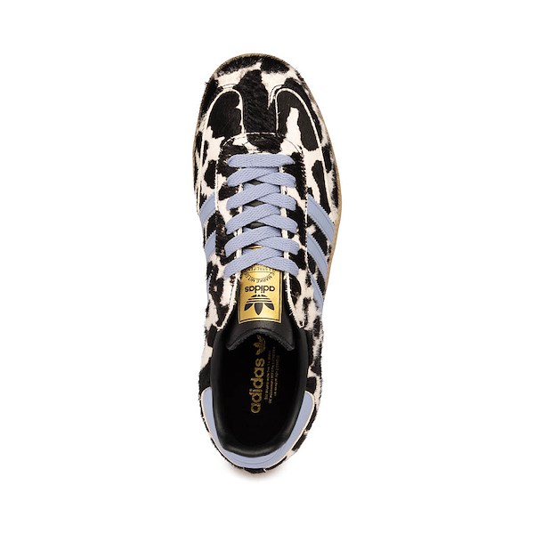 alternate view Womens adidas Samba OG Long Tongue Athletic Shoe - Chalk Blue / Core Black / Core BlackALT2
