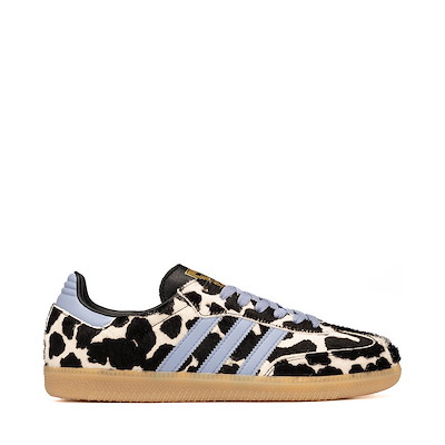Main view of Womens adidas Samba OG Long Tongue Athletic Shoe - Chalk Blue / Core Black / Core Black