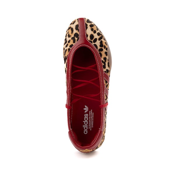 alternate view Womens adidas Taekwondo Mei Ballet Shoe - Off White / Leopard / Team Victory RedALT2