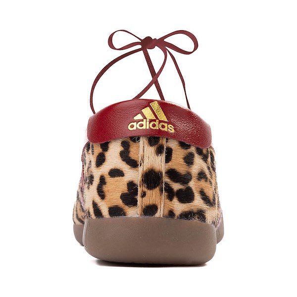 alternate view Womens adidas Taekwondo Mei Ballet Shoe - Off White / Leopard / Team Victory RedALT4