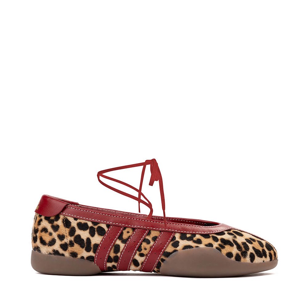 Womens adidas Taekwondo Mei Ballet Shoe - Off White / Leopard / Team Victory Red
