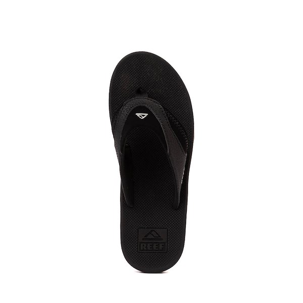 alternate view Reef Fanning Flip Flop - Little Kid - Black / SilverALT2