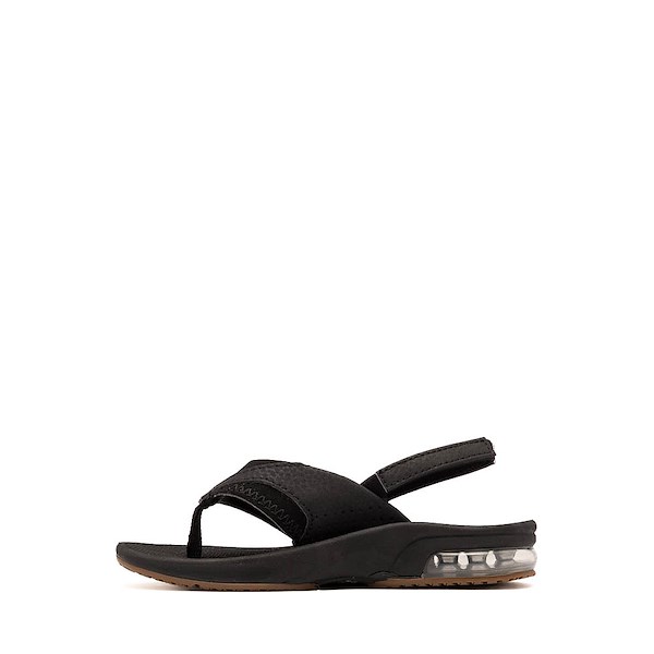 alternate view Reef Fanning Flip Flop - Baby / Toddler / Little Kid - Black / SilverALT1