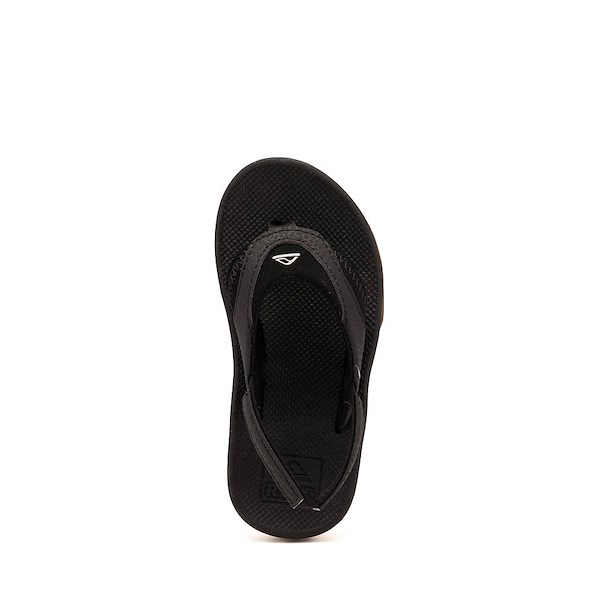 alternate view Reef Fanning Flip Flop - Baby / Toddler / Little Kid - Black / SilverALT2