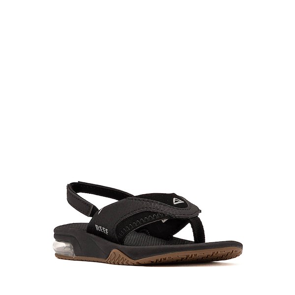 alternate view Reef Fanning Flip Flop - Baby / Toddler / Little Kid - Black / SilverALT5