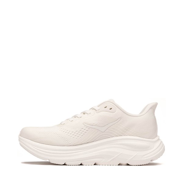 alternate view Womens HOKA Clifton 11 Athletic Shoe - White / WhiteALT1