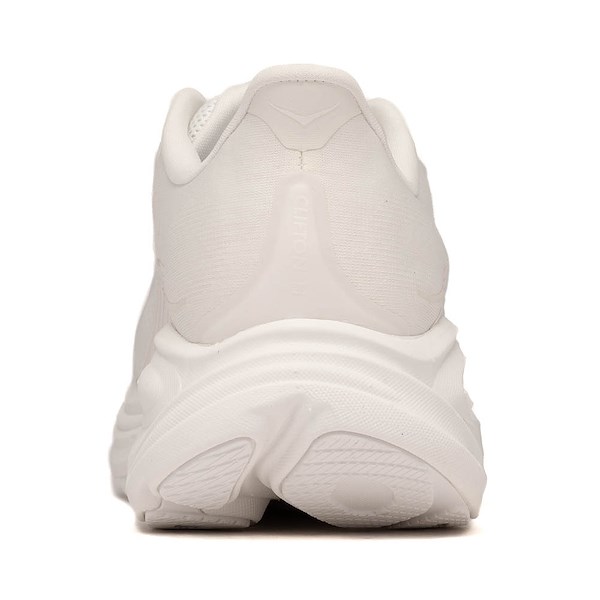 alternate view Womens HOKA Clifton 11 Athletic Shoe - White / WhiteALT4