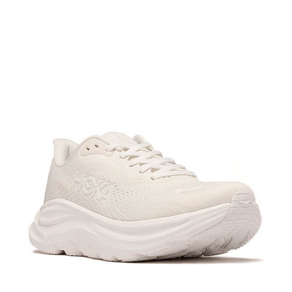 alternate view Womens HOKA Clifton 11 Athletic Shoe - White / WhiteALT5