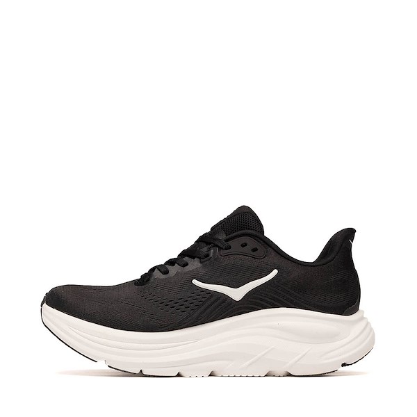 alternate view Womens HOKA Clifton 11 Athletic Shoe - Black / WhiteALT1