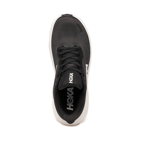 alternate view Womens HOKA Clifton 11 Athletic Shoe - Black / WhiteALT2