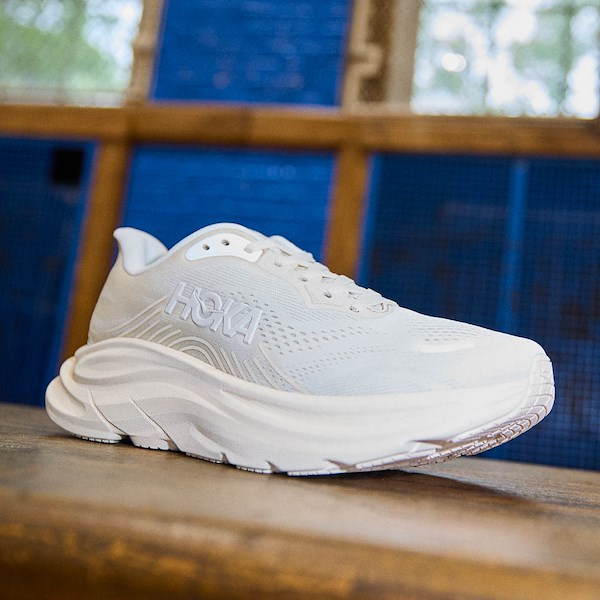 alternate view Womens HOKA Clifton 11 Athletic Shoe - Alabaster / Oat MilkHERO