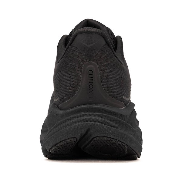 alternate view Mens HOKA Clifton 11 Athletic Shoe - Black / BlackALT4