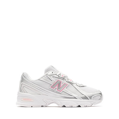 Main view of New Balance 740 Athletic Shoe - Big Kid - Silver Metallic / Signal Pink