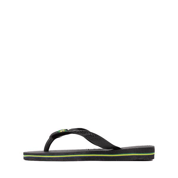 alternate view Havaianas Brazil Logo Flip-Flop - Toddler / Little Kid - BlackALT1