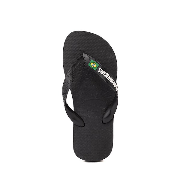alternate view Havaianas Brazil Logo Flip-Flop - Toddler / Little Kid - BlackALT2
