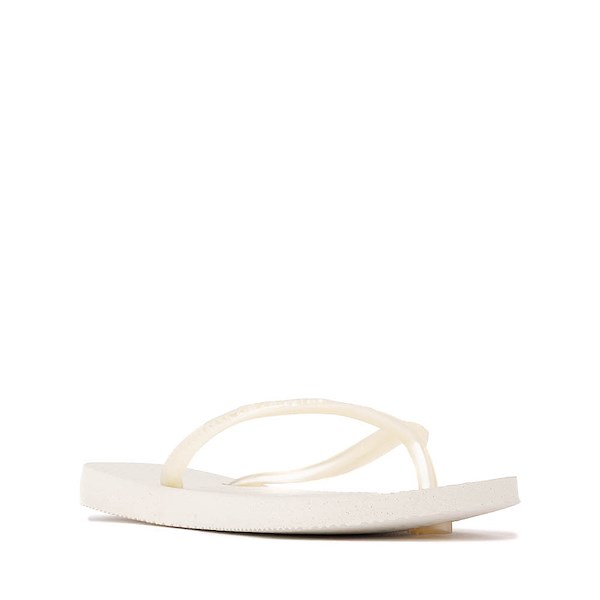 alternate view Havaianas Slim Flip-Flop - Toddler / Little Kid - WhiteALT5
