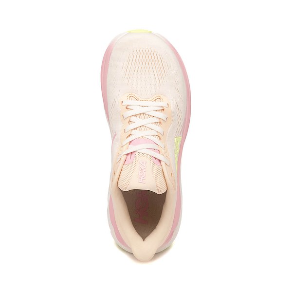 alternate view Womens HOKA Clifton 11 Athletic Shoe - Tangerine Glow / WhiteALT2