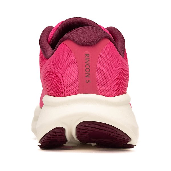 alternate view Womens HOKA Rincon 5 Athletic Shoe - Pink Punch / AlabasterALT4