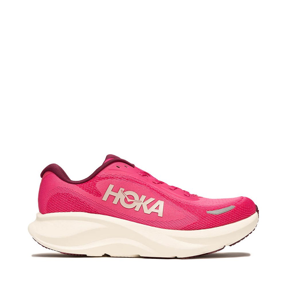 Womens HOKA Rincon 5 Athletic Shoe - Pink Punch / Alabaster