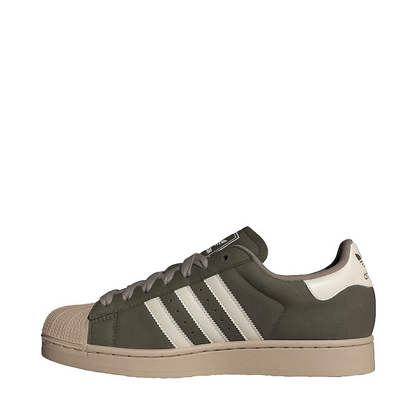 alternate view adidas Superstar II Athletic Shoe - Olive Strata / Off White / Stone KhakiALT1