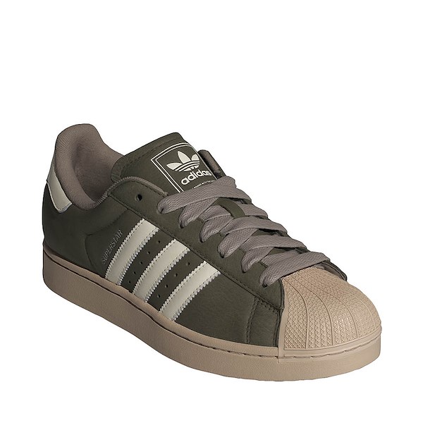 alternate view adidas Superstar II Athletic Shoe - Olive Strata / Off White / Stone KhakiALT5