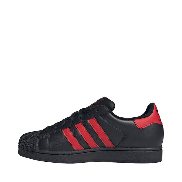alternate view adidas Superstar II Athletic Shoe - Core Black / Better Scarlet / Core BlackALT1
