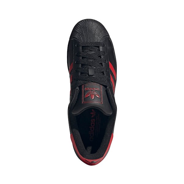 alternate view adidas Superstar II Athletic Shoe - Core Black / Better Scarlet / Core BlackALT2