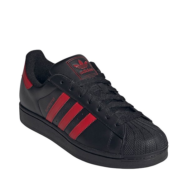 alternate view adidas Superstar II Athletic Shoe - Core Black / Better Scarlet / Core BlackALT5