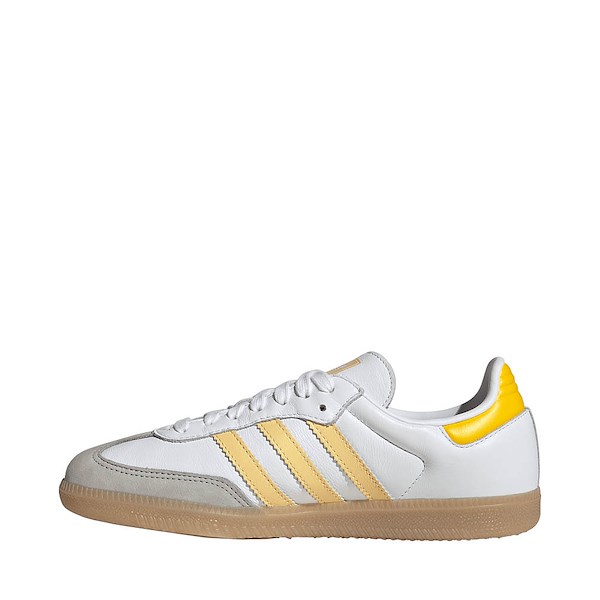 alternate view Womens adidas Samba OG Athletic Shoe - Cloud White / Orange Tint / EQT YellowALT1