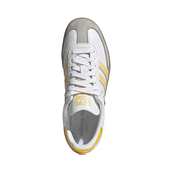 alternate view Womens adidas Samba OG Athletic Shoe - Cloud White / Orange Tint / EQT YellowALT2