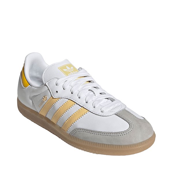 alternate view Womens adidas Samba OG Athletic Shoe - Cloud White / Orange Tint / EQT YellowALT5
