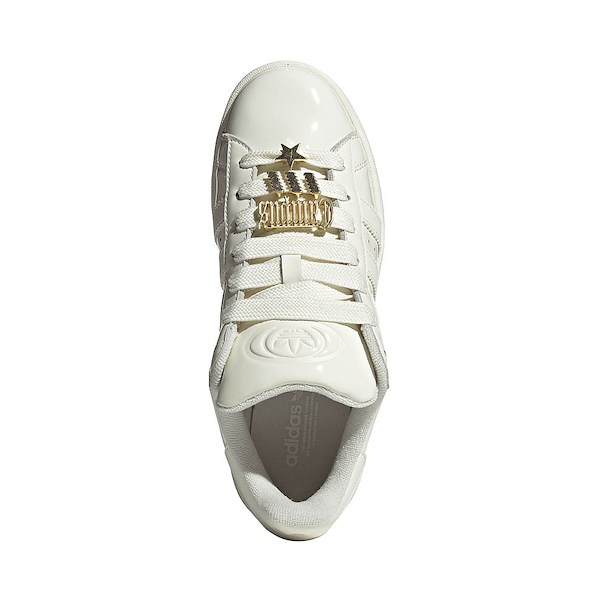 alternate view Womens adidas Campus '00s Athletic Shoe - Off White / Off White / Gold MetallicALT2