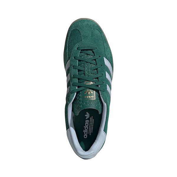 alternate view Womens adidas Gazelle Indoor Athletic Shoe - Collegiate Green / Crystal Sky / GumALT2