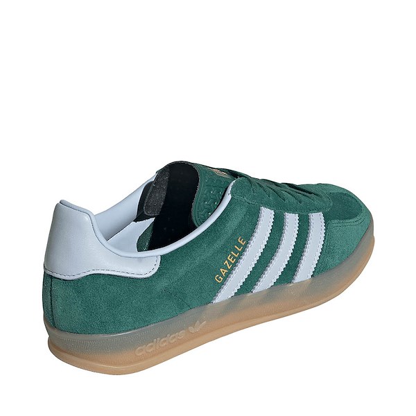alternate view Womens adidas Gazelle Indoor Athletic Shoe - Collegiate Green / Crystal Sky / GumALT4